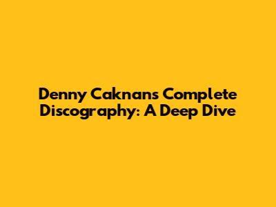 Denny Caknan's Complete Discography: A Deep Dive