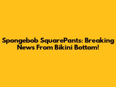 Spongebob SquarePants: Breaking News From Bikini Bottom!