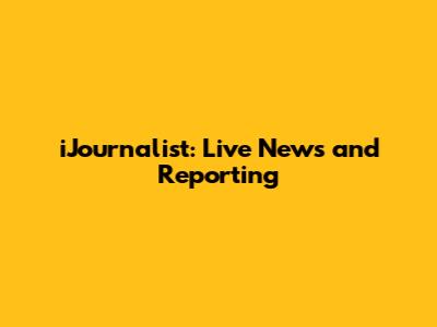 iJournalist: Live News and Reporting
